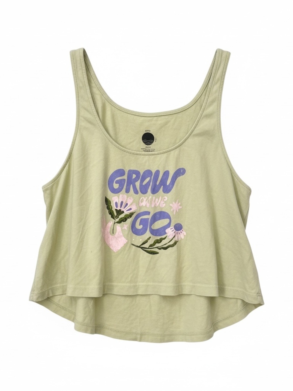 Daily Practice Grow as we go cropped tank, small